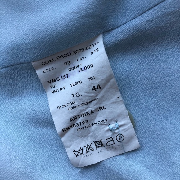 Armani Collezioni Blazer light Blue Silk - Picture 5 of 6